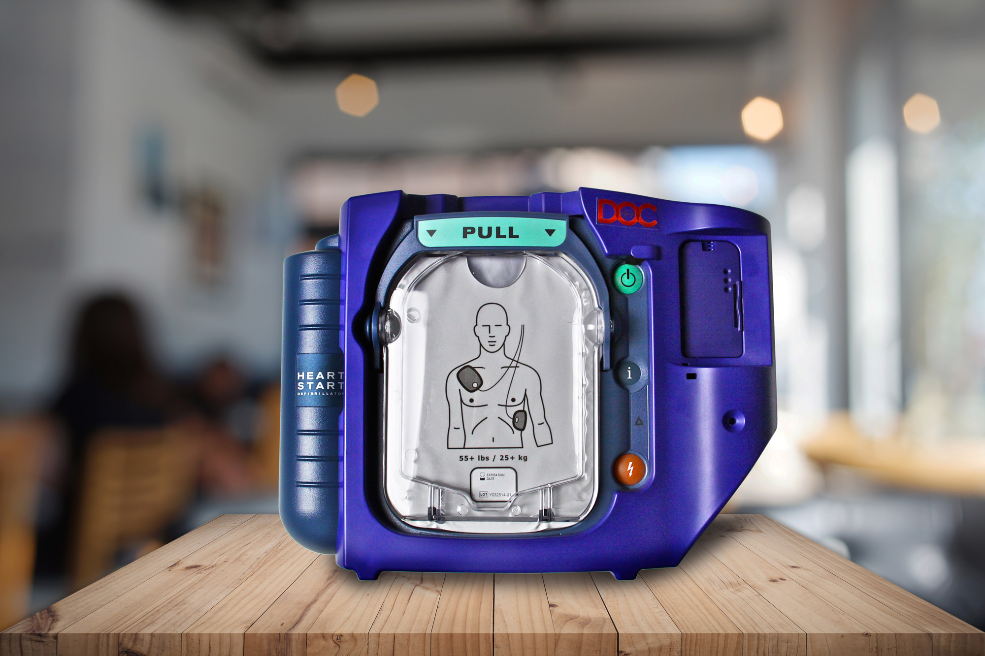 Doc Defibrillator Connected to Save Lives from Cardiac Arrest