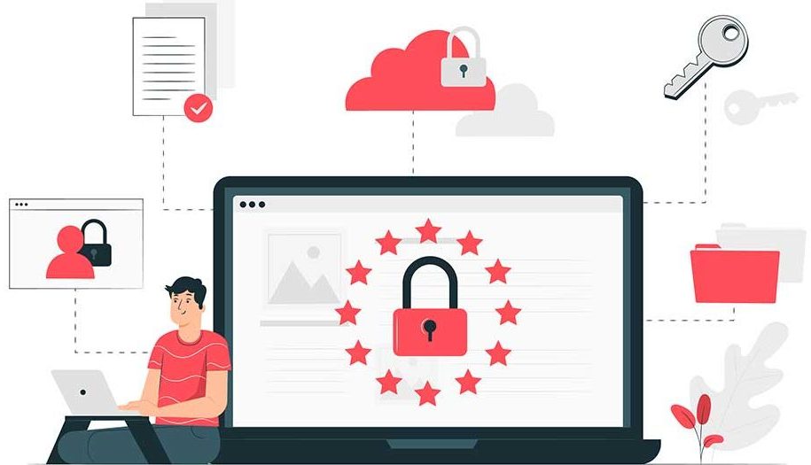 Graphic of computer security