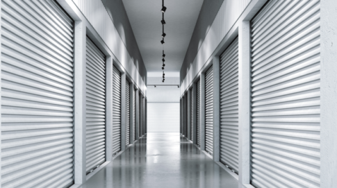 entry systems for lockers in storage facility