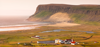 Landscape showing an isolated village to indicate that offline readers can be installed anywhere!