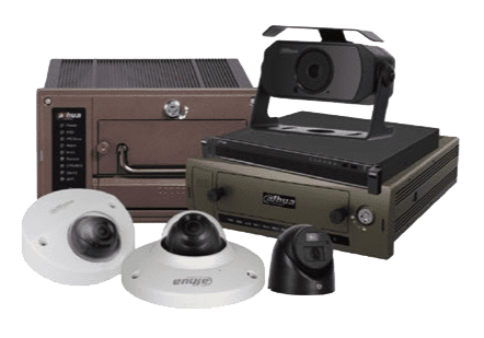 Different cctv cameras that go in a vehicle