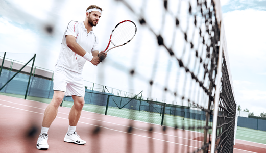 enclosed tennis courts, ideal for electronic door padlocks