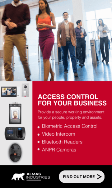 Sidebar banner for access control range