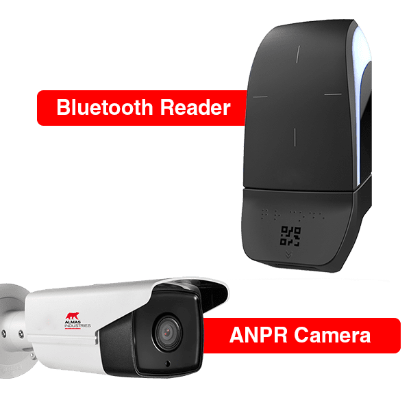 Bluetooth StiD reader and ANPR camera
