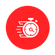 Icon of a stopwatch showing 'quick'