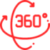 360 degrees icon