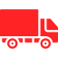 red icon of a lorry