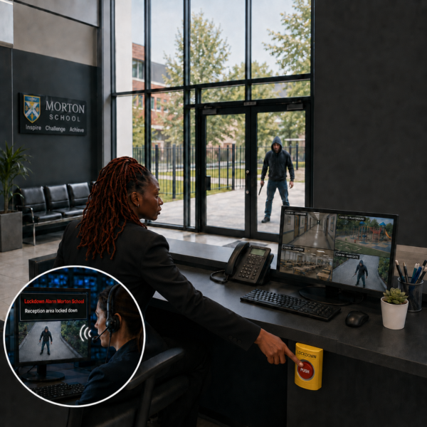 School Lockdown procedure with monitoring