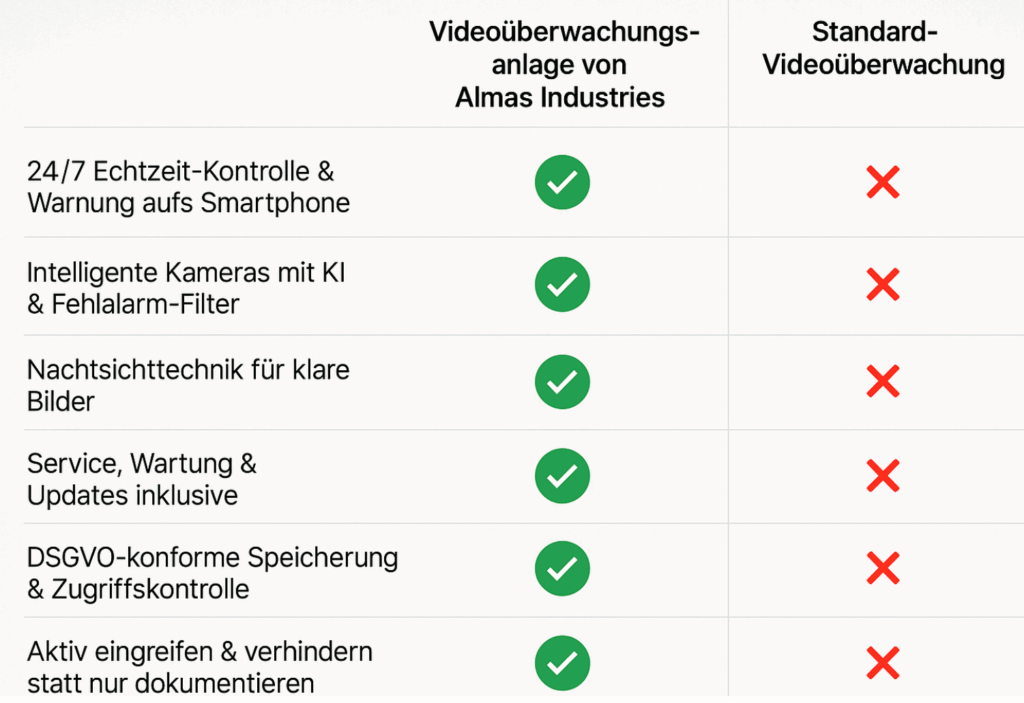 FÜ Vergleich Almas vs. Standard